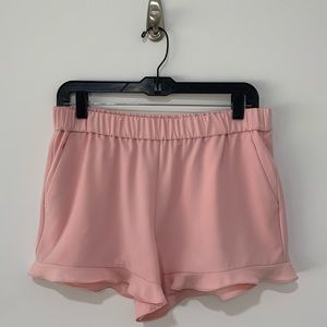 NWOT light Pink Ruffle Shorts